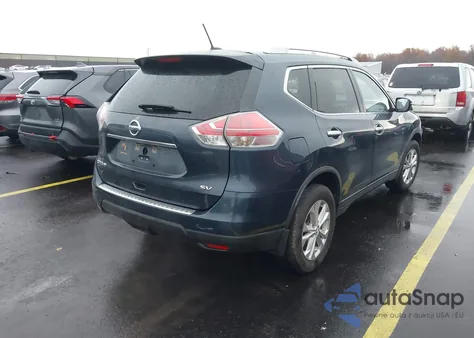 2015 Nissan Rogue Sv z USA, uszkodzony, nr VIN KNMAT2MT2FP546648